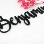 Namen als Schriftzug aus 3 mm Acryl, viele Farben verfügbar, Namenschild – Bild 4