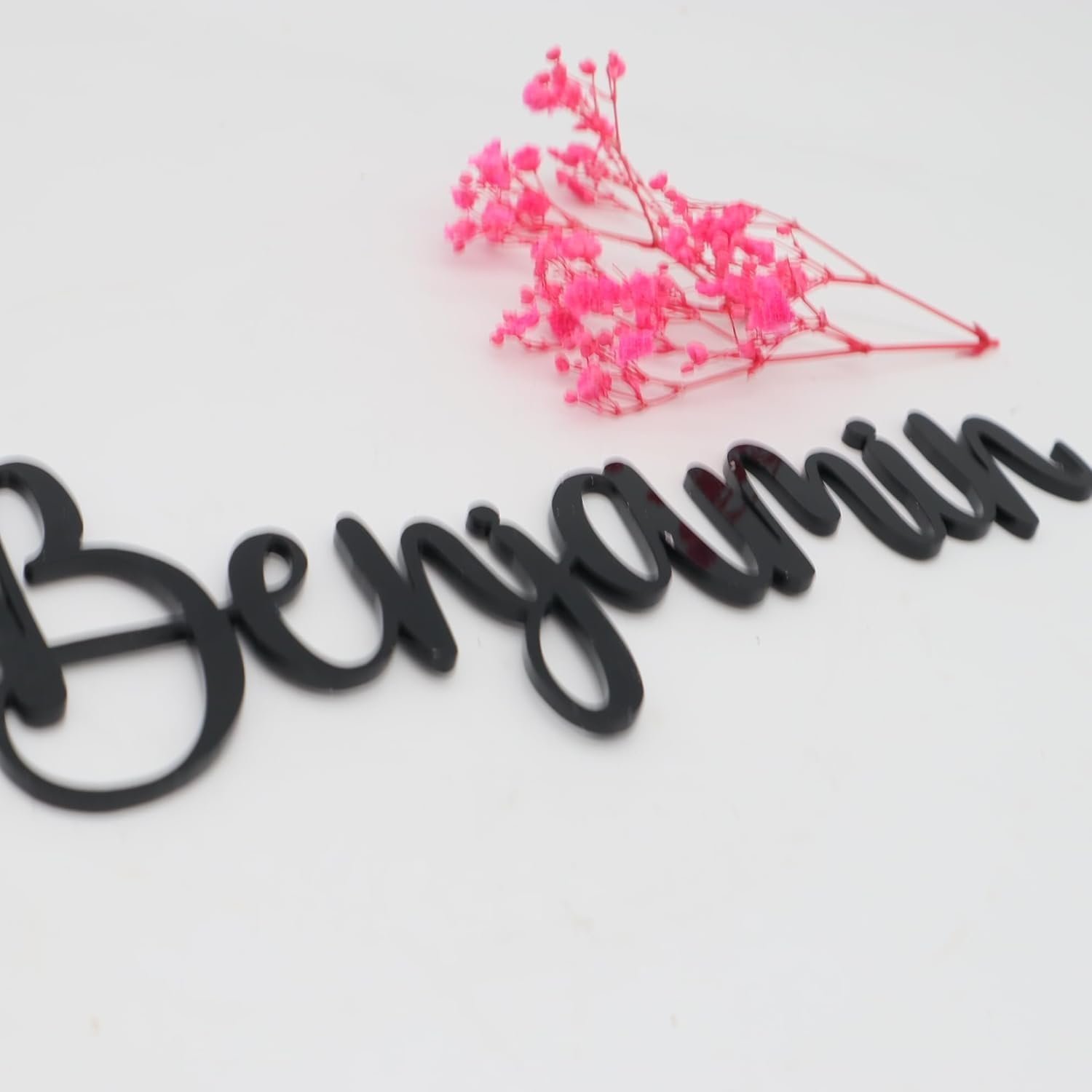 Namen als Schriftzug aus 3 mm Acryl, viele Farben verfügbar, Namenschild