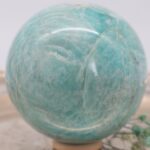 Blaue Amazonit Edelsteinkugel - hohe Qualität 79 mm – Bild 4