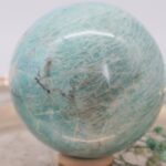 Blaue Amazonit Edelsteinkugel - hohe Qualität 79 mm – Bild 10