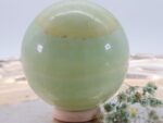 Große grüne gebänderte Calcit Edelsteinkugel, 64 mm – Bild 9