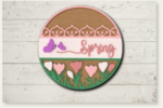 Fröhliches DIY Türschild Türhänger „Hello Spring“ aus Holz | Fantastisches Bastel Set