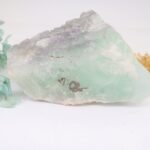 Mint Fluorit Rohstein, Mineralien Cluster, Kristall Stufe, unbehandelter Brocken, zur Schmuckherstellung, Edelstein schleifen und Sammeln – Bild 4