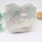 Mint Fluorit Rohstein, Mineralien Cluster, Kristall Stufe, unbehandelter Brocken, zur Schmuckherstellung, Edelstein schleifen und Sammeln – Bild 5