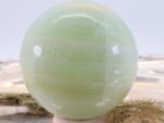 Große grüne gebänderte Calcit Edelsteinkugel, 61 mm – Bild 4