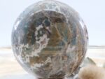 Große Ozean Jaspis Edelsteinkugel mit wunderschöner Struktur und Farbspiel – Bild 10