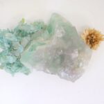 Mint Fluorit Rohstein, Mineralien Cluster, Kristall Stufe, unbehandelter Brocken, zur Schmuckherstellung, Edelstein schleifen und Sammeln – Bild 2