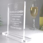 Personalisierte Acrylglas Trophäe – Rechteckig mit Sockel | 10 mm Premiumglas | Lasergravur mit Text & Logo – Bild 6