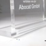 Personalisierte Acrylglas Trophäe – Rechteckig mit Sockel | 10 mm Premiumglas | Lasergravur mit Text & Logo – Bild 11