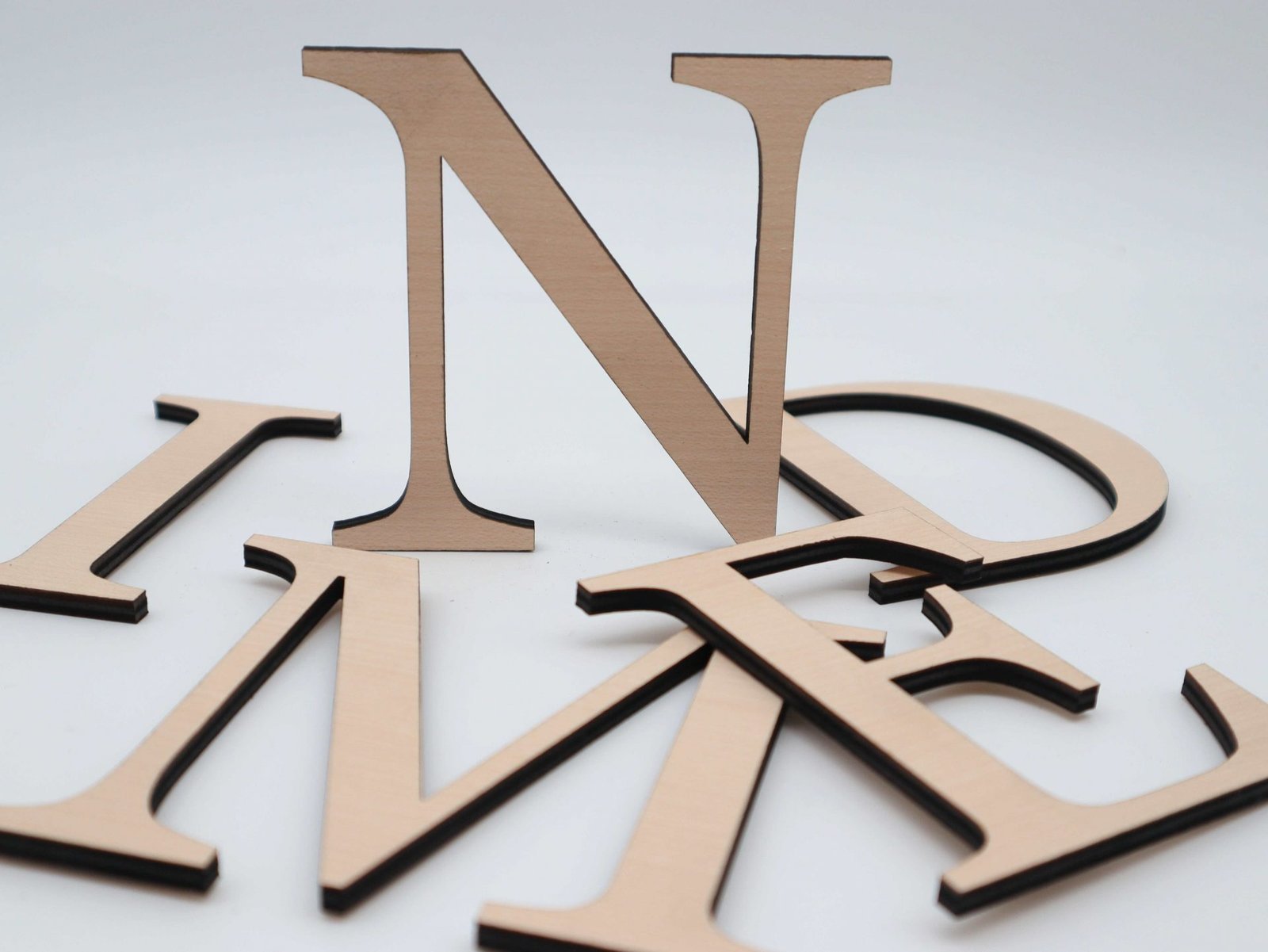 HOLZ BUCHSTABEN AHORN, natürliche Holzbuchstaben, Personalisierter Schriftzug