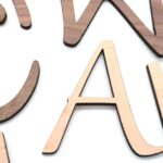 HOLZ BUCHSTABEN AHORN / NUSSBAUM, natürliche Holzbuchstaben, Personalisierter Schriftzug – Bild 3