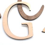 HOLZ BUCHSTABEN AHORN / NUSSBAUM, natürliche Holzbuchstaben, Personalisierter Schriftzug – Bild 4