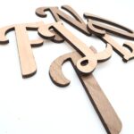 HOLZ BUCHSTABEN AHORN / NUSSBAUM, natürliche Holzbuchstaben, Personalisierter Schriftzug – Bild 4