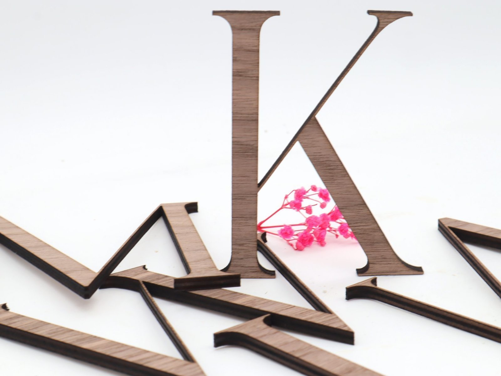 HOLZ BUCHSTABEN AHORN / NUSSBAUM, natürliche Holzbuchstaben, Personalisierter Schriftzug