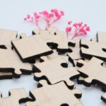 Holzpuzzle, unbehandeltes blanko Puzzle zum selbst bemalen, rohe Puzzle Teile, kreativ gestalten, pädagogisch wertvoll, 100 Teile ab 3+ Plus – Bild 4