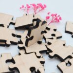 Holzpuzzle, unbehandeltes blanko Puzzle zum selbst bemalen, rohe Puzzle Teile, kreativ gestalten, pädagogisch wertvoll, 100 Teile ab 3+ Plus – Bild 5