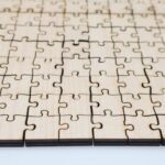 Holzpuzzle, unbehandeltes blanko Puzzle zum selbst bemalen, rohe Puzzle Teile, kreativ gestalten, pädagogisch wertvoll, 100 Teile ab 3+ Plus – Bild 8