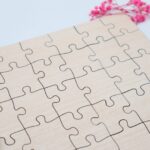 Holzpuzzle, unbehandeltes blanko Puzzle zum selbst bemalen, rohe Puzzle Teile, kreativ gestalten, pädagogisch wertvoll, 60 Teile ab 3+ Plus – Bild 6