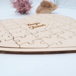 Herz Holzpuzzle, personalisiert, Freundschaft und Liebe – Bild 5