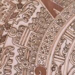 Azteken Kalender aus Ahorn Holz – Bild 4