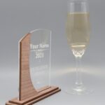 Moderne personalisierte edle Trophäe, eigener Text oder Logo – Bild 4