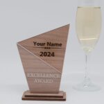 Moderne edle Trophäe, eigener Text oder Logo – Bild 5