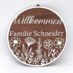 Personalisiertes Türschildschild "Willkommen" – Bild 2