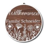 Personalisiertes Türschildschild "Willkommen" – Bild 4