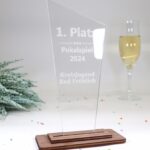 Moderne edle Trophäe Award, eigener Text oder Logo - Auszeichnung – Bild 3