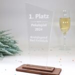 Moderne edle Trophäe Award, eigener Text oder Logo - Auszeichnung – Bild 4