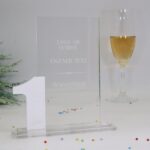 Moderne edle Sport Trophäe, eigener Text Logo, Acryl - Personalisierte Gravur - Pokal - Auszeichnung - Elegante Ehrungen – Bild 3