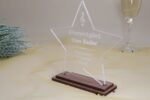 Award personalisiert edle Trophäe Award Stern Acrylglas 5 mm - eigener Text Pokal – Bild 9
