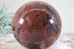 Mahagoni Obsidian Edelsteinkugel - hohe Qualität 84 mm Hochglanz – Bild 7