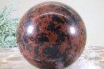 Mahagoni Obsidian Edelsteinkugel - hohe Qualität 84 mm Hochglanz – Bild 8