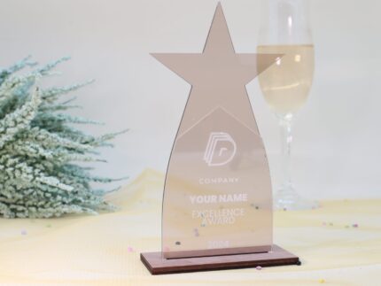 Stern Trophäe aus Acryl