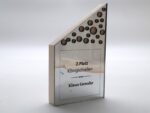 Award und Moderne personalisierte Holz Jubiläums Trophäe mit Spiegel Acrylglas – Bild 4
