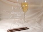 Award personalisiert edle Trophäe, Acrylglas doppel Stern 3 mm – Bild 3