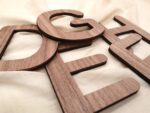 HOLZ BUCHSTABEN AHORN / NUSSBAUM, natürliche Holzbuchstaben, Personalisierter Schriftzug