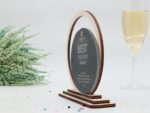 Exklusiver Award und Trophäe, Schiefer und Ahorn Holz – Bild 4
