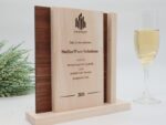 Repräsentativer Award und Trophäe, Nussbaum und Pappel – Bild 4