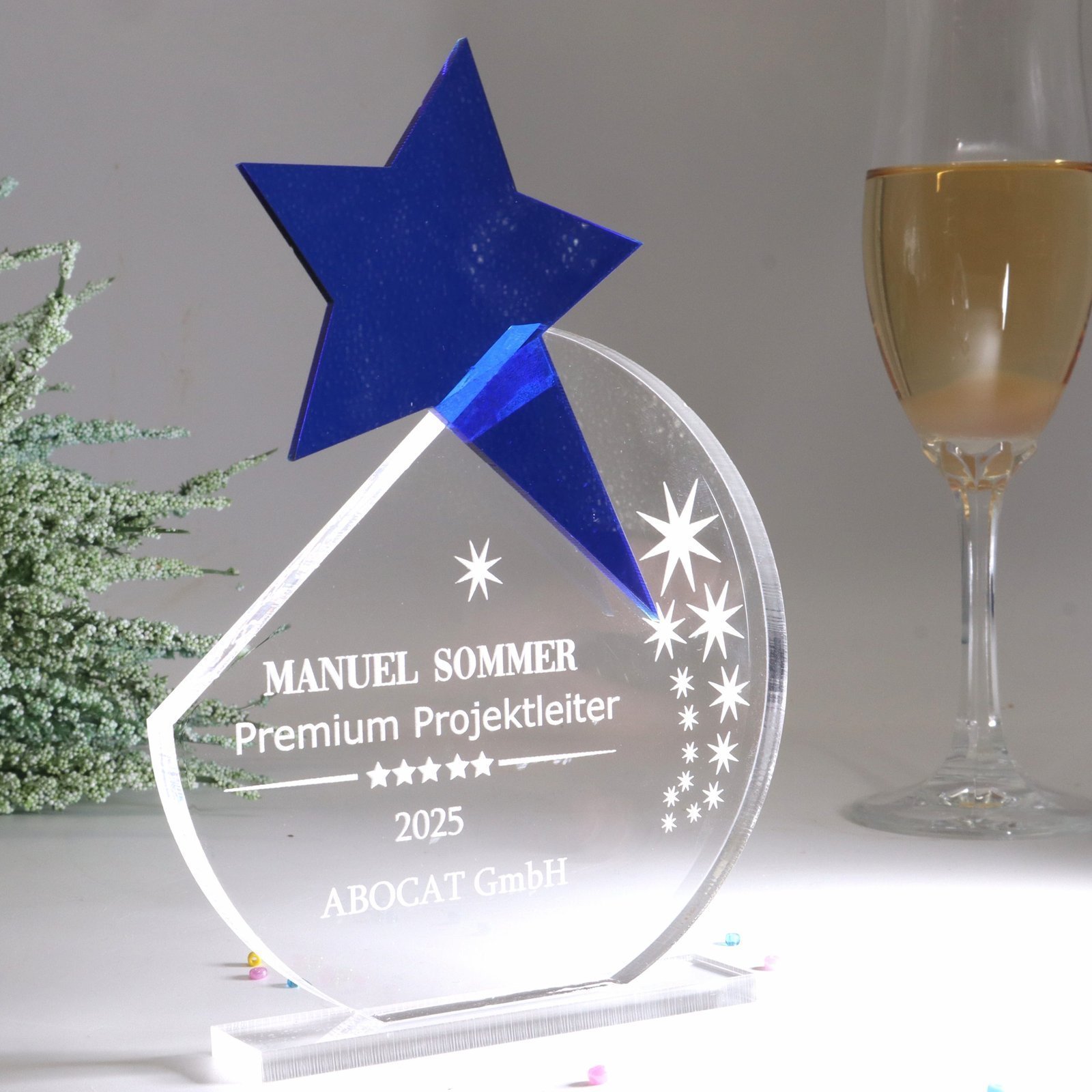 Runde Design Award, Acrylglas Trophäe