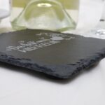 Lustiger Schieferuntersetzer graviert, Spruch Motiv – Bild 4