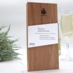 Personalisierter Pokal und Trophäe, massives Eichenholz und Acryl Plakette – Bild 6