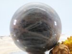 Große Schwarze Mondstein Edelsteinkugel mit wunderbarem Farbspiel – Bild 3