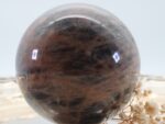 Große Schwarze Mondstein Edelsteinkugel mit wunderbarem Farbspiel – Bild 5