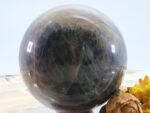 Große Schwarze Mondstein Edelsteinkugel mit wunderbarem Farbspiel – Bild 2