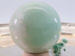 Große Pistazien Calcit Edelsteinkugel, 55 mm – Bild 8