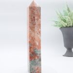 GROSSER ROSA ACHAT Edelstein Turm, Obelisk, Mineralien Kristall Spitze 220 mm – Bild 9