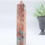 GROSSER ROSA ACHAT Edelstein Turm, Obelisk, Mineralien Kristall Spitze 220 mm – Bild 10