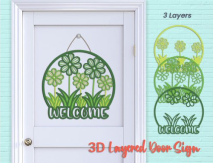 DIY Türschild Türhänger aus Holz